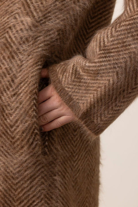 Jakke - Grizzly Double Breasted Coat Chestnut/Taupe