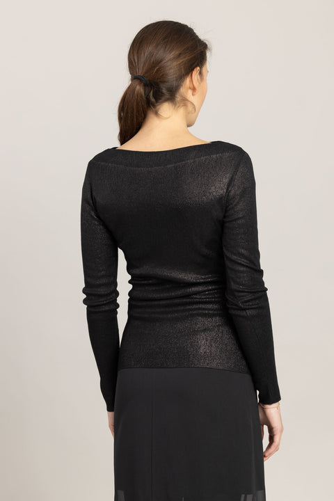 Genser - Shimmering Merino Black