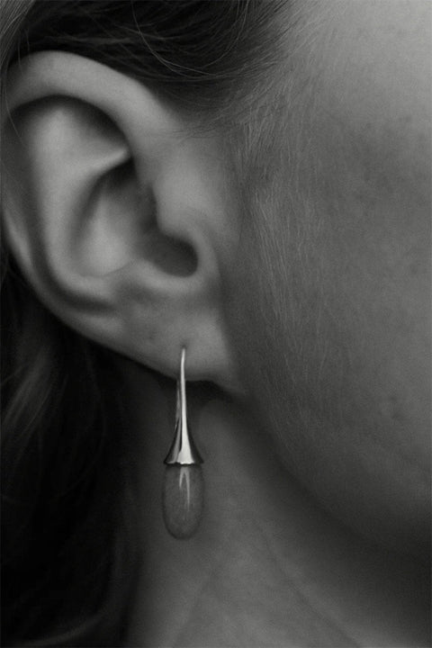 Øreringer - Dagny Drop Earrings Silver