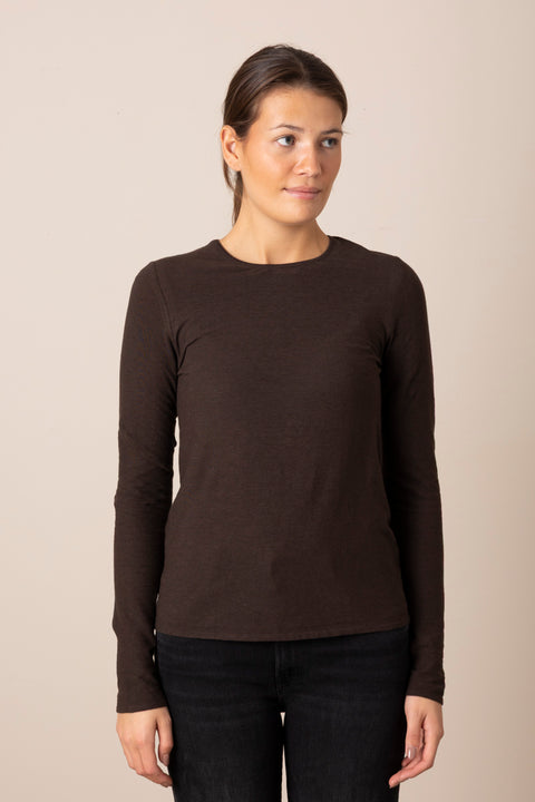 Genser - Gentle Longsleeve Dark Brown