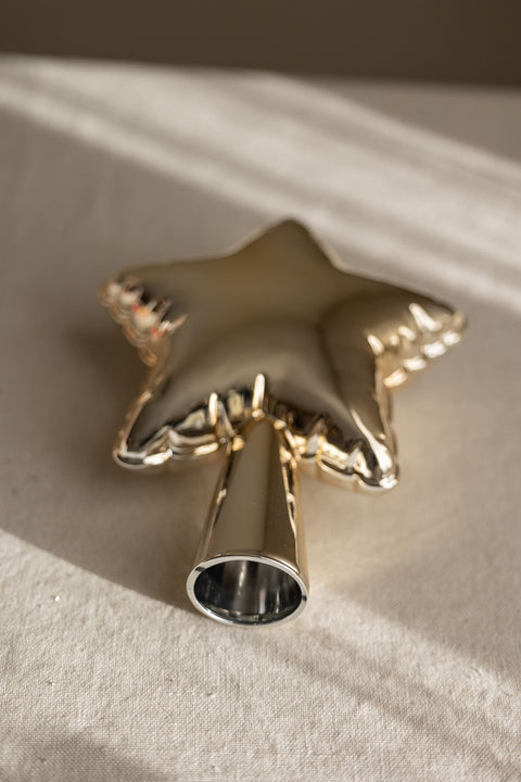 Toppstjerne - Balloon Star Tree Topper Gold