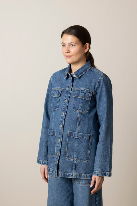 Skjorte - Margaux Shirt Slouchy Blue