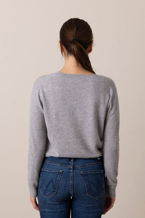 Genser - Weekend V-Neck Grey