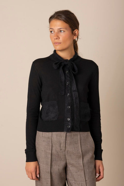 Cardigan - Merino Romance Pure Black