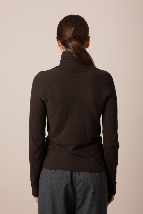 Genser - Gentle Turtleneck Dark Brown