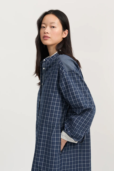 Kjole - Sani Dress Check Mix Navy