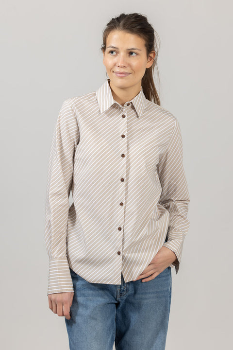 Skjorte - Sylvia Stripe Poplin Shirt