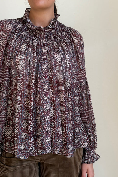Bluse - Denna Burgundy