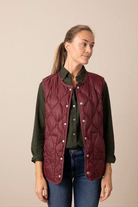 Vest - Military Crew Neck Down Vest Azuki