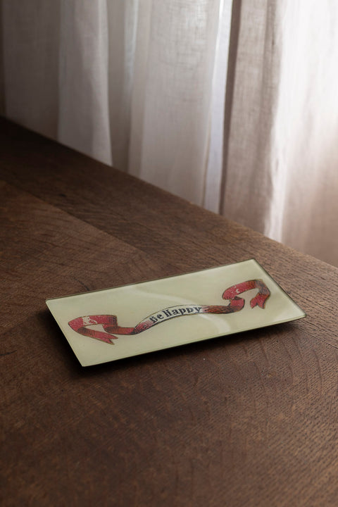 Glassfat - Decoupage Be Happy