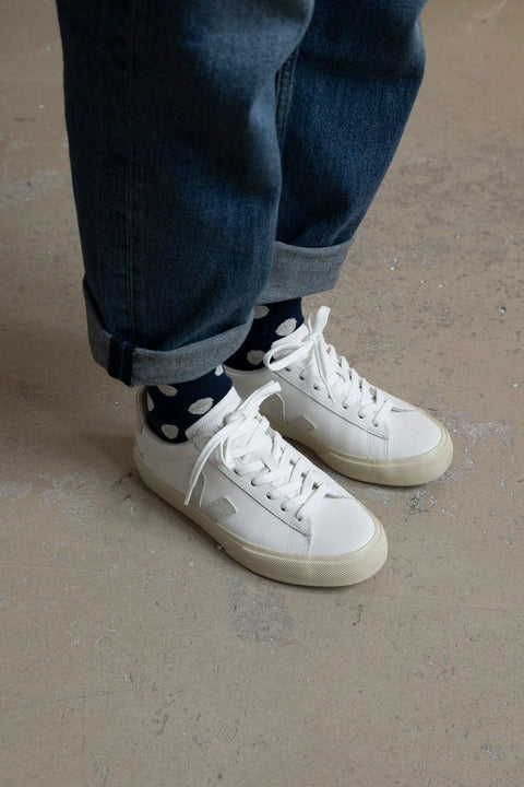 Sko - Campo Suede White