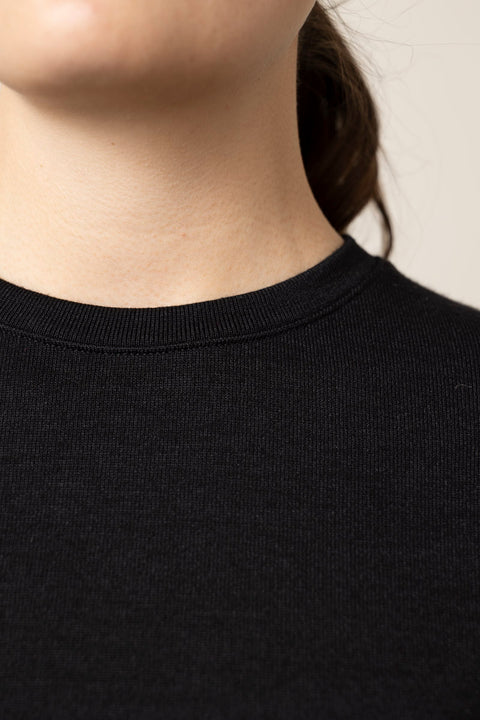 Kjole - S/S Side Rouche Dress Black