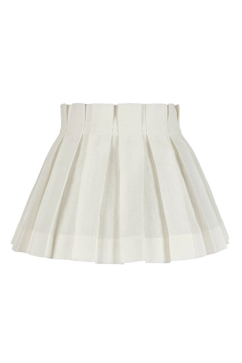 Lampeskjerm - Linen Structured Dia45cm White