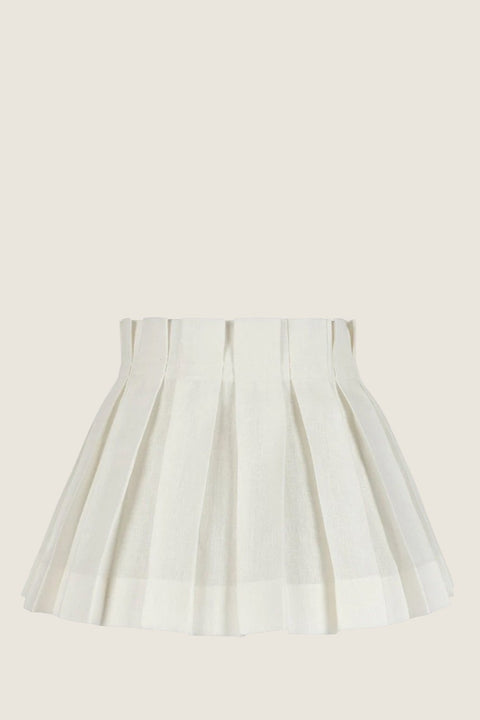 Lampeskjerm - Linen Structured Dia45cm White
