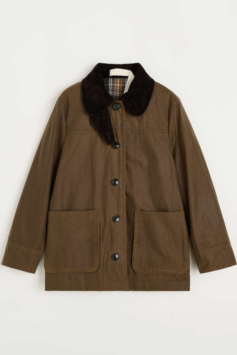 Jakke - Jamie Jacket Ripstop Oilskin Silkwax Bark