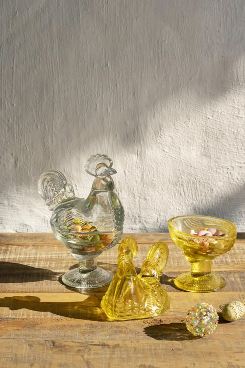 Skål - Glass Hen Bowl Clear