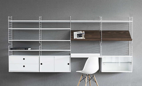 Skap - Skyvedører 78x20x37 Hvit