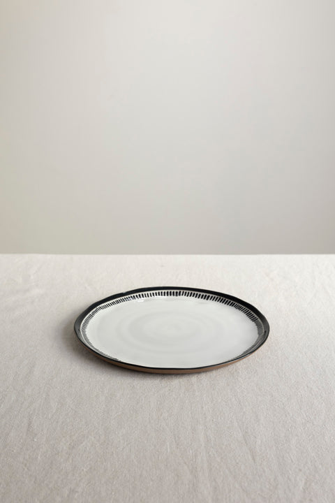 Tallerken - Cycle Dia27cm Mix White