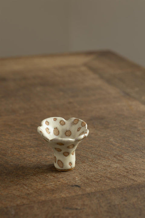 Lysestake - Petit No 6 Beige Yellow Dots