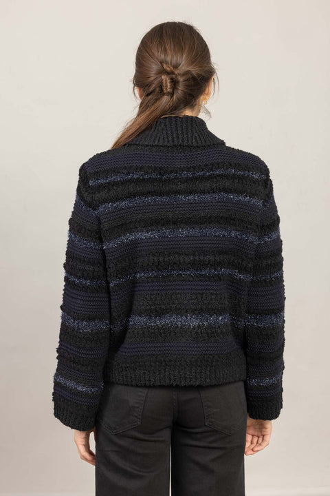 Cardigan - Bold Structures Midnight Sky Tweed