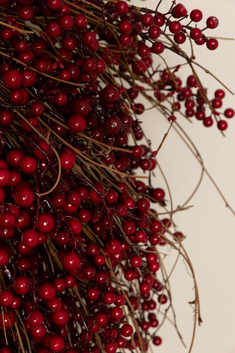 Krans - Bær Dia100cm Rød