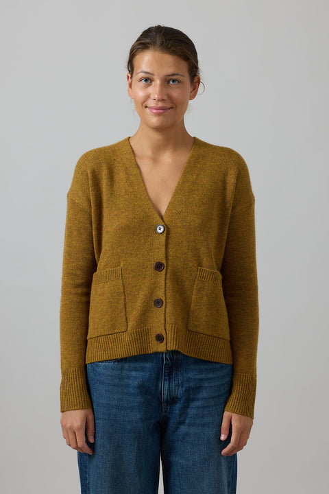 Cardigan - Boxy Turmeric