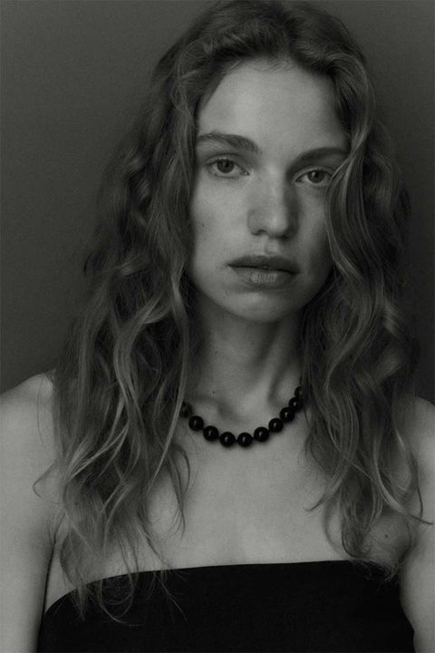 Halskjede - Dagny Stone Necklace Silver