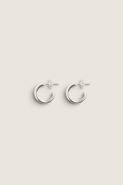 Øreringer - Dagny Hoops Silver