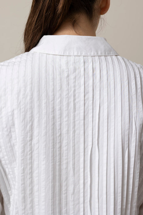 Kjole - Dot Shirtdress Optic White