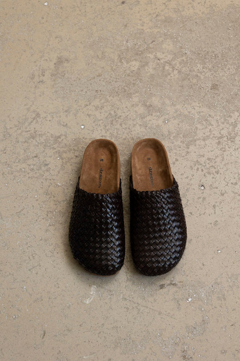 Sko - Mule Footbed Dark Brown