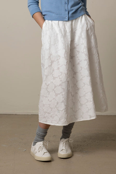 Skjørt - Skirt Laceflower White