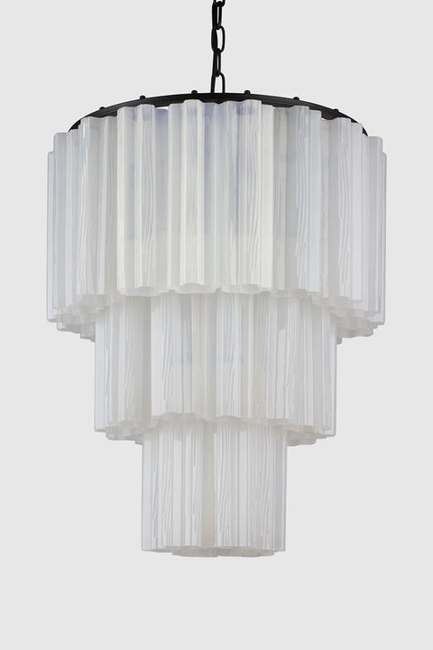 Taklampe - Fontaine Chandelier 3-layer Sort/Hvit