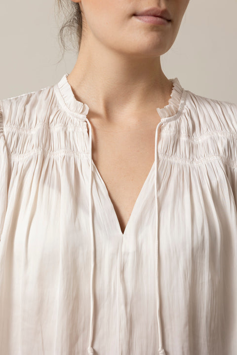 Topp - Agosta Flutter Sleeve Top Cowrie