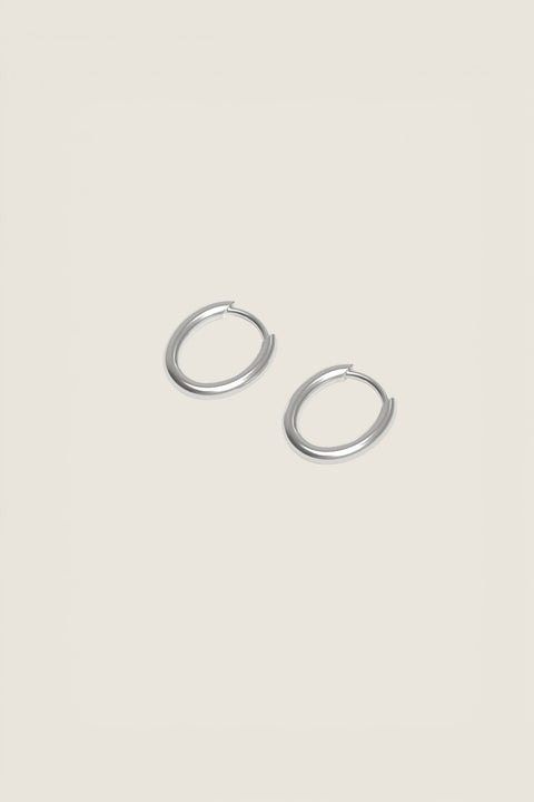 Øredobber - Slim Hoop Tiny Silver