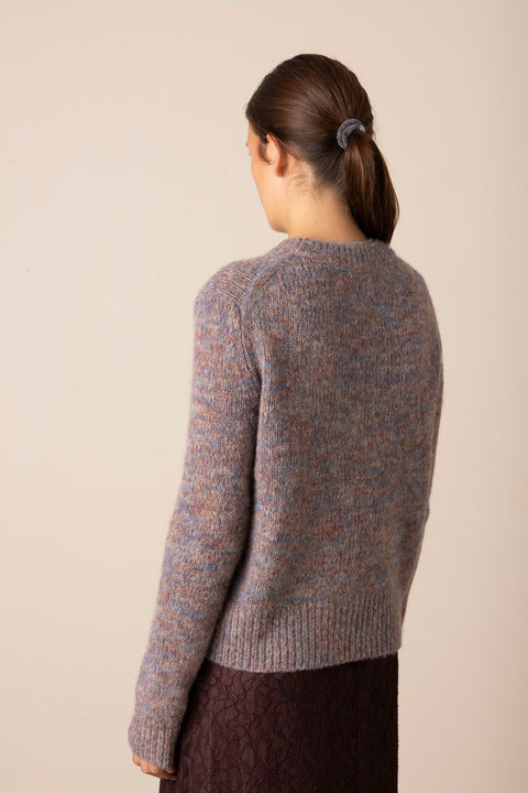 Genser - Marled Crew NK Cognac Combo