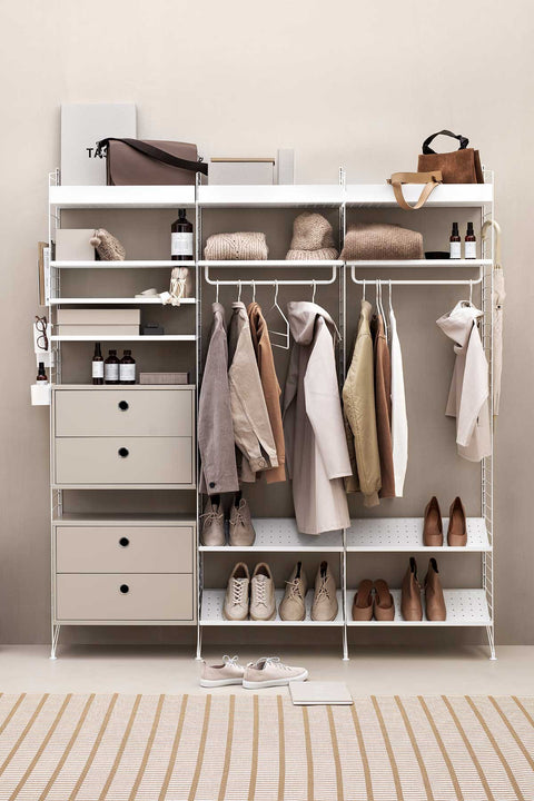 Skuffeseksjon - 2 Skuffer 58x30x42 Beige