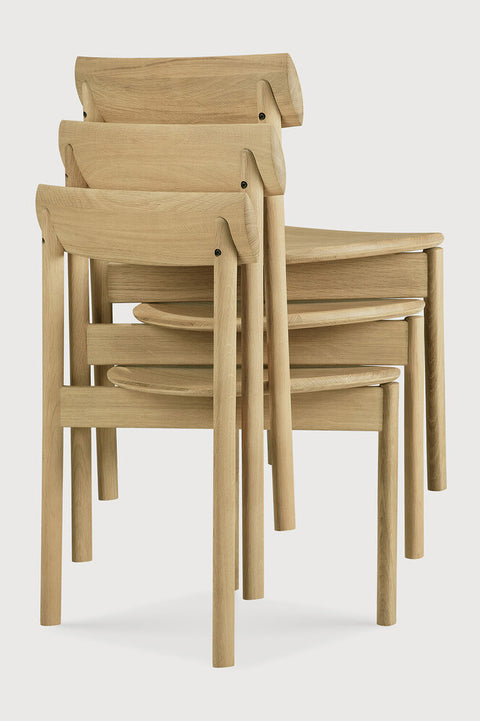 Spisestuestol - Risu Dining Chair Lakkert Eik