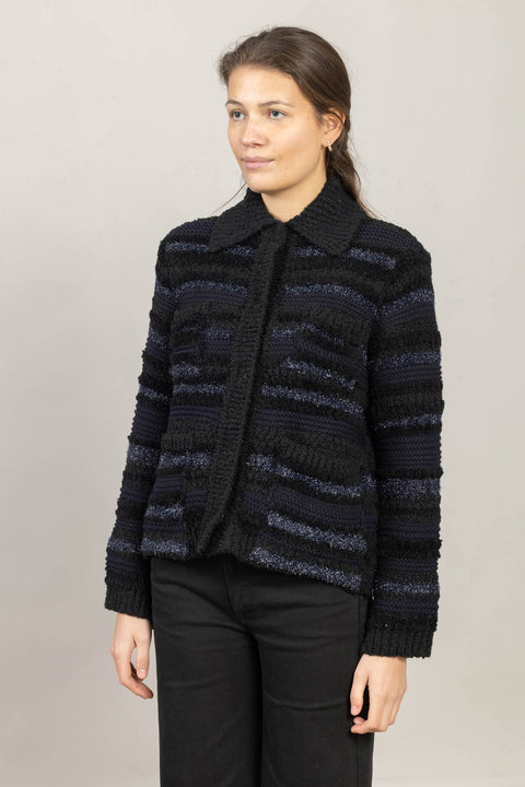 Cardigan - Bold Structures Midnight Sky Tweed