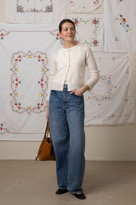 Cardigan - Compass Jane Cream