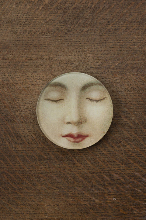 Glassfat - Decoupage Sleeping Lady