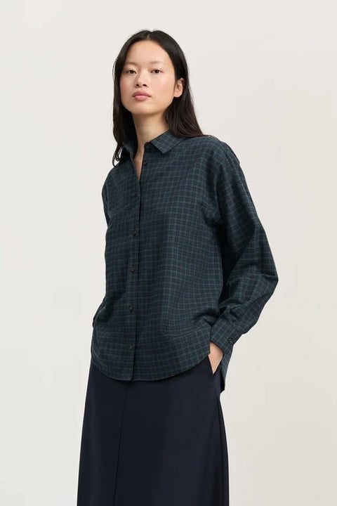 Skjorte - Penny Shirt Check Evergreen