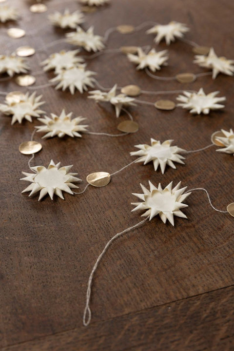 Girlander - Hvit/Gull