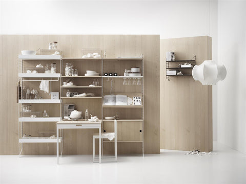 Skap - Skyvedører 78x20x37 Ask