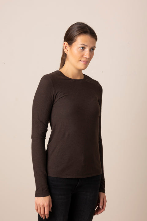 Genser - Gentle Longsleeve Dark Brown