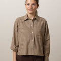 Skjorte - Cropped L/S Shirt Wheatstone Check