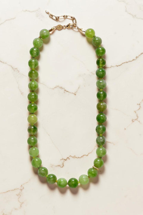 Halskjede - Ball Sage Green