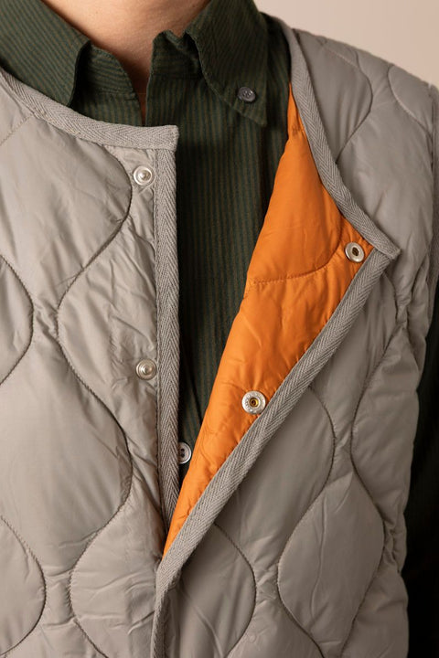 Vest - Military Crew Neck Down Vest Dark Sage Green