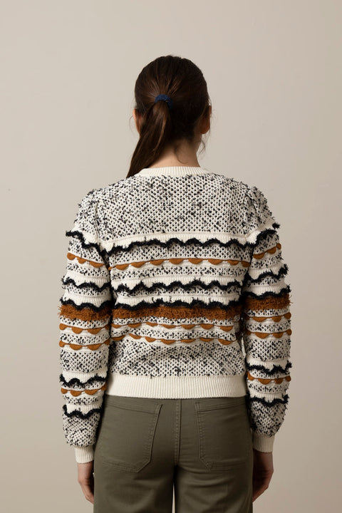 Cardigan - Cecilia LS Cardigan Scallop