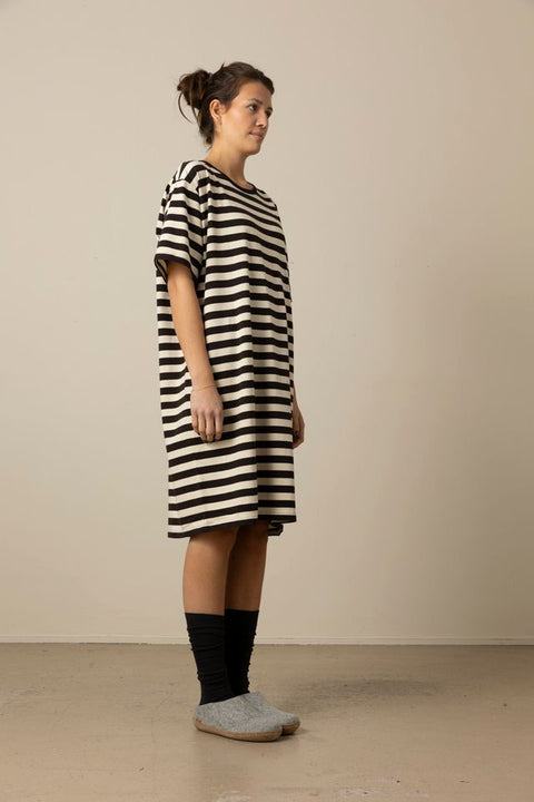 Kjole - Brun/Off-White