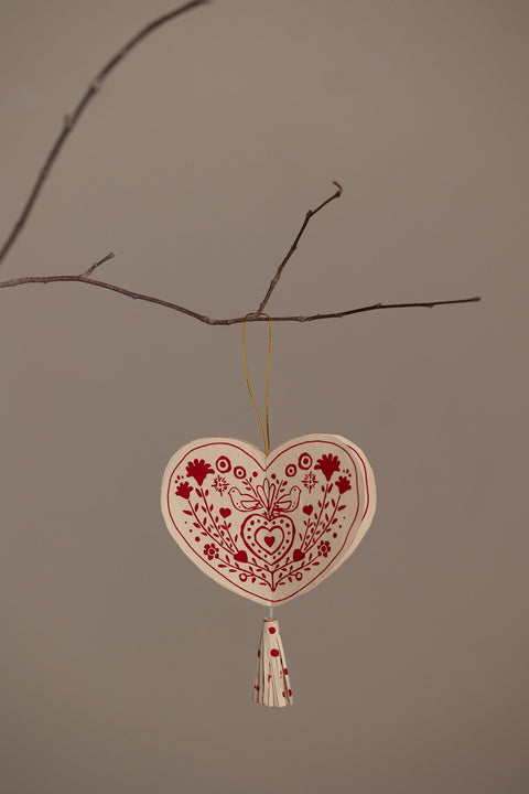 Juletrepynt - Folklore Hearts 2pk